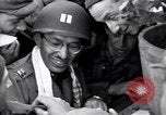 Image of Jewish U.S. Army Chaplain conducts services at Dachau concentration ca Dachau Germany, 1945, second 28 stock footage video 65675036082