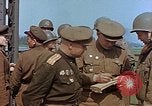 Immagine di Americani e russi funzionari militari soddisfare Torgau Germania, 1945, secondo 44 filmato di repertorio 65675036089