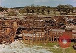 Image of destroyed marshaling yard Cologne Germany, 1945, second 22 stock footage video 65675036096