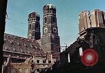 Image of damaged Church of Two Towers Munich Germany, 1945, second 50 stock footage video 65675036113
