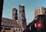Image of damaged Church of Two Towers Munich Germany, 1945, second 57 stock footage video 65675036113