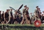 Standbild Personal von 362 Fighter vorbei Kamera Illesheim Deutschland, 1945, aus Sekunde 49 historischem Filmmaterial Videoclip 65675036115