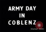 Image des forces alliées capture Seconde Guerre Mondiale Koblenz dans Koblenz Allemagne, 1945, de la seconde 3 séquences d'archives historiques vidéo 65675036148