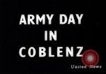 Image des forces alliées capture Seconde Guerre Mondiale Koblenz dans Koblenz Allemagne, 1945, de la seconde 5 séquences d'archives historiques vidéo 65675036148