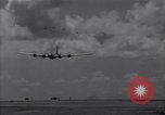 Image of B-29 bomber landing Saipan Northern Mariana Islands, 1944, second 6 stock footage video 65675036186