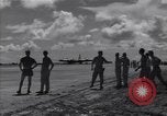 Image of B-29 bomber landing Saipan Northern Mariana Islands, 1944, second 32 stock footage video 65675036186