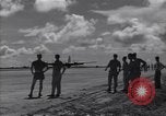 Image of B-29 bomber landing Saipan Northern Mariana Islands, 1944, second 34 stock footage video 65675036186