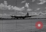 Image of B-29 bomber landing Saipan Northern Mariana Islands, 1944, second 39 stock footage video 65675036186