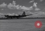 Image of B-29 bomber landing Saipan Northern Mariana Islands, 1944, second 40 stock footage video 65675036186