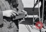 Image of B-29 bomber repaired Iwo Jima, 1945, second 30 stock footage video 65675036224