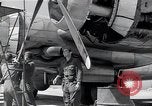 Image of B-29 bomber repaired Iwo Jima, 1945, second 40 stock footage video 65675036224