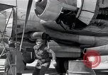 Image of B-29 bomber repaired Iwo Jima, 1945, second 42 stock footage video 65675036224