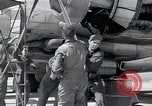 Image of B-29 bomber repaired Iwo Jima, 1945, second 44 stock footage video 65675036224
