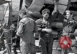 Image of B-29 bomber repaired Iwo Jima, 1945, second 45 stock footage video 65675036224