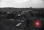 Image of P-51D Mustang aircraft 44-63912 after ground looping on Iwo Jima Iwo Jima, 1945, second 10 stock footage video 65675036227