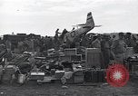 Image of P-51D Mustang aircraft 44-63912 after ground looping on Iwo Jima Iwo Jima, 1945, second 16 stock footage video 65675036227