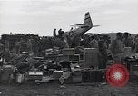 Image of P-51D Mustang aircraft 44-63912 after ground looping on Iwo Jima Iwo Jima, 1945, second 18 stock footage video 65675036227