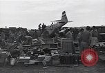 Image of P-51D Mustang aircraft 44-63912 after ground looping on Iwo Jima Iwo Jima, 1945, second 21 stock footage video 65675036227