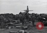 Image of P-51D Mustang aircraft 44-63912 after ground looping on Iwo Jima Iwo Jima, 1945, second 23 stock footage video 65675036227