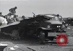 Image of P-51D Mustang aircraft 44-63912 after ground looping on Iwo Jima Iwo Jima, 1945, second 36 stock footage video 65675036227