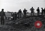 Image of P-51D Mustang aircraft 44-63912 after ground looping on Iwo Jima Iwo Jima, 1945, second 45 stock footage video 65675036227