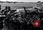 Image of P-51D Mustang aircraft 44-63912 after ground looping on Iwo Jima Iwo Jima, 1945, second 49 stock footage video 65675036227