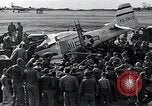 Image of P-51D Mustang aircraft 44-63912 after ground looping on Iwo Jima Iwo Jima, 1945, second 51 stock footage video 65675036227