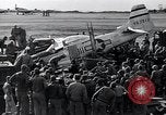 Image of P-51D Mustang aircraft 44-63912 after ground looping on Iwo Jima Iwo Jima, 1945, second 52 stock footage video 65675036227