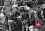 Image of P-51D Mustang aircraft 44-63912 after ground looping on Iwo Jima Iwo Jima, 1945, second 58 stock footage video 65675036227
