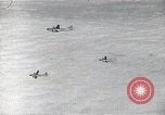 Image of B-29 bombers flying above ocean Nagoya Japan, 1945, second 9 stock footage video 65675036243