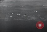 Image of B-29 bombers flying above ocean Nagoya Japan, 1945, second 19 stock footage video 65675036243