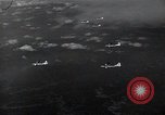 Image of B-29 bombers flying above ocean Nagoya Japan, 1945, second 28 stock footage video 65675036243