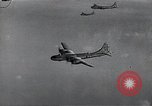 Image of B-29 bombers flying above ocean Nagoya Japan, 1945, second 38 stock footage video 65675036243