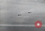 Image of B-29 bombers flying above ocean Nagoya Japan, 1945, second 47 stock footage video 65675036243