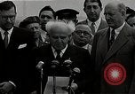 Image of David Ben-Gurion statement on arrival in USA Arlington Virginia USA, 1951, second 5 stock footage video 65675036288