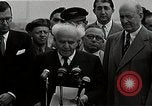 Image of David Ben-Gurion statement on arrival in USA Arlington Virginia USA, 1951, second 15 stock footage video 65675036288
