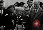 Image of David Ben-Gurion statement on arrival in USA Arlington Virginia USA, 1951, second 16 stock footage video 65675036288