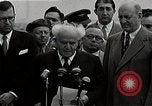 Image of David Ben-Gurion statement on arrival in USA Arlington Virginia USA, 1951, second 19 stock footage video 65675036288