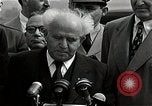 Image of David Ben-Gurion statement on arrival in USA Arlington Virginia USA, 1951, second 29 stock footage video 65675036288