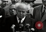 Image of David Ben-Gurion statement on arrival in USA Arlington Virginia USA, 1951, second 32 stock footage video 65675036288