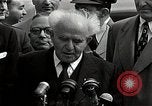 Image of David Ben-Gurion statement on arrival in USA Arlington Virginia USA, 1951, second 36 stock footage video 65675036288