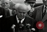 Image of David Ben-Gurion statement on arrival in USA Arlington Virginia USA, 1951, second 49 stock footage video 65675036288