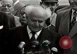 Image of David Ben-Gurion statement on arrival in USA Arlington Virginia USA, 1951, second 55 stock footage video 65675036288
