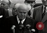 Image of David Ben-Gurion statement on arrival in USA Arlington Virginia USA, 1951, second 62 stock footage video 65675036288