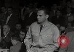 Image of Schine examined in Army-McCarthy hearings United States USA, 1954, second 14 stock footage video 65675036292