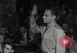 Image of Schine examined in Army-McCarthy hearings United States USA, 1954, second 16 stock footage video 65675036292