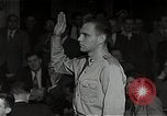 Image of Schine examined in Army-McCarthy hearings United States USA, 1954, second 18 stock footage video 65675036292