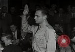 Image of Schine examined in Army-McCarthy hearings United States USA, 1954, second 21 stock footage video 65675036292