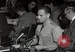 Image of Schine examined in Army-McCarthy hearings United States USA, 1954, second 29 stock footage video 65675036292