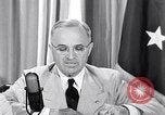 Standbild Präsident Harry Truman nach der Potsdamer Konferenz Washington DC USA, 1945, aus Sekunde 14 historischem Filmmaterial Videoclip 65675036323